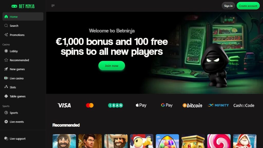 homepage van beste online casino van nederland betninja